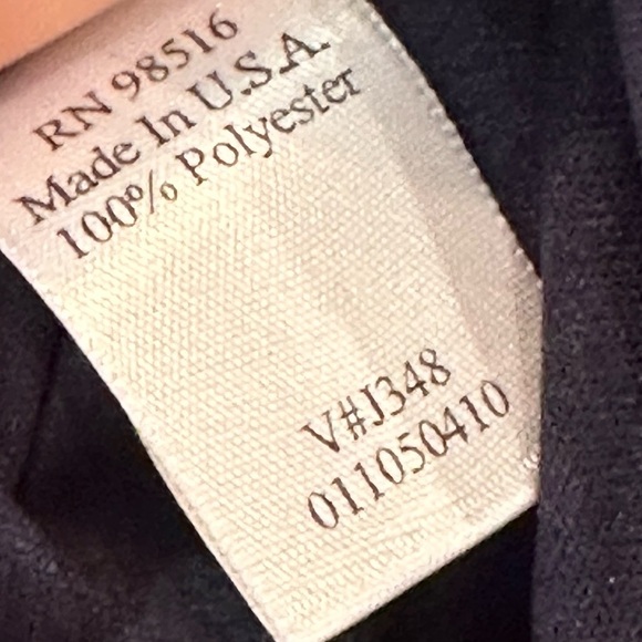 Women’s Coldwater Creek Navy Blouse V-Neck NWT Size 10 - Picture 7 of 8